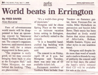 The Errington News - by Fred Davies - Apr 2008
